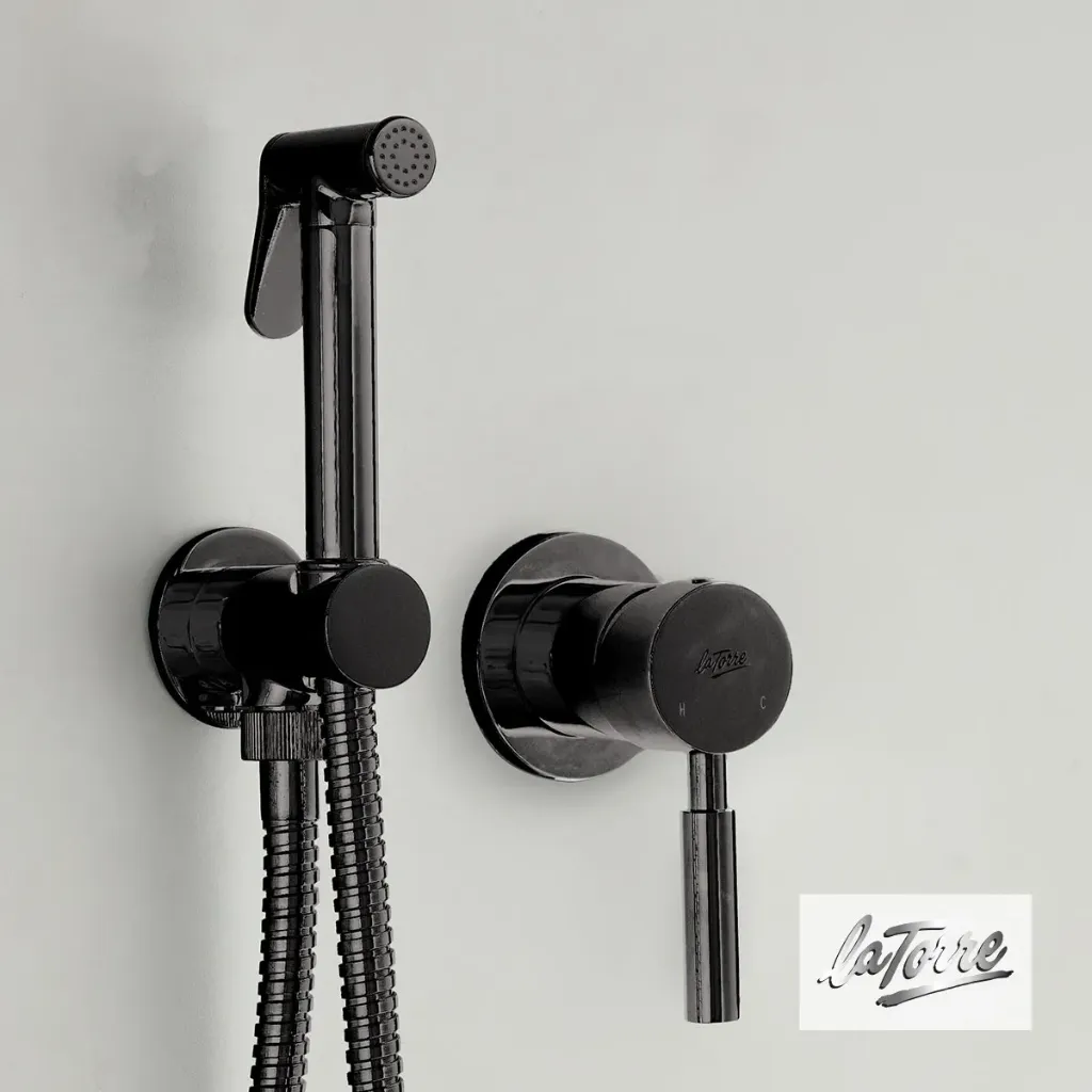 [200-12211-410] ΜΙΚΤΗΣ 1 ΕΞΟΔΟΥ FLUSH-MIX TECH LA TORRE BLACK BRUSHED