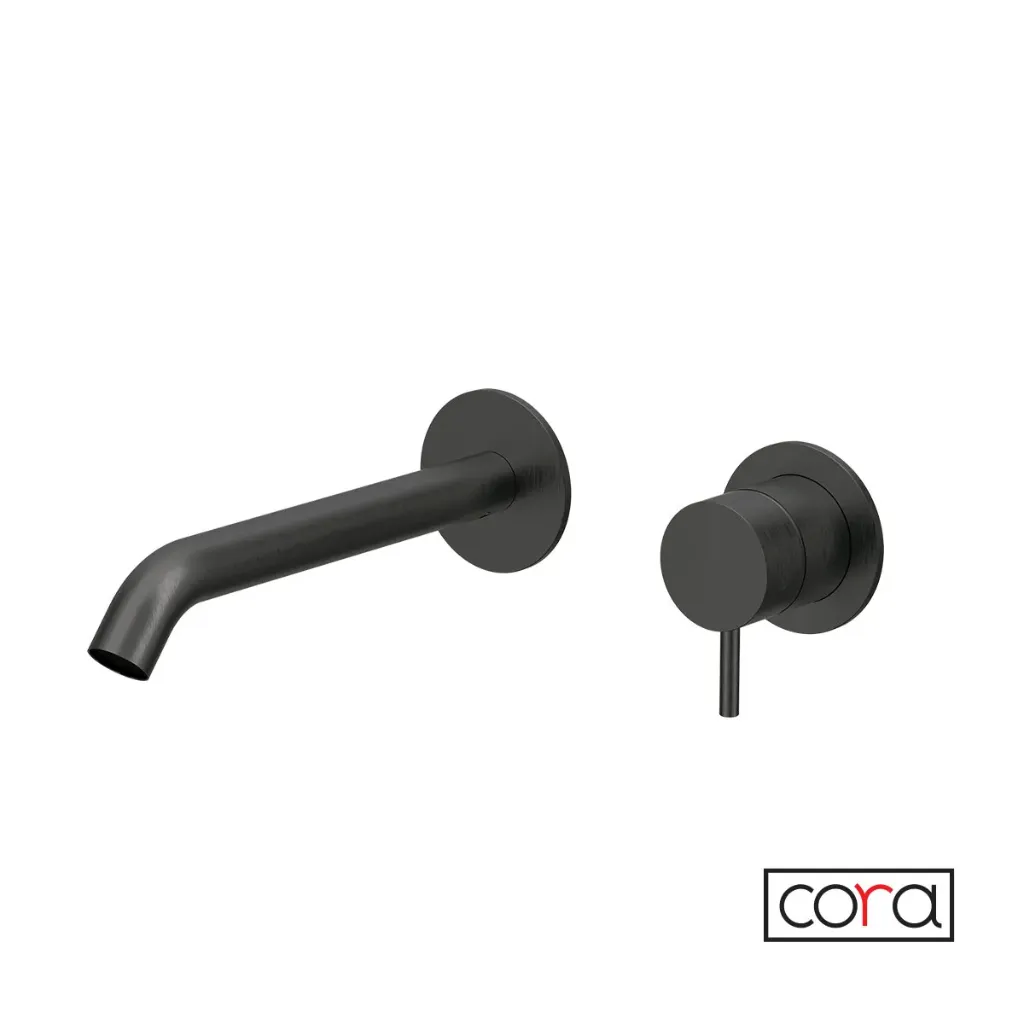 [210-6118-411] Μπαταρία Νιπτήρα Τοίχου cosmo PVD Black Brushed Inox 316L