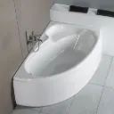 Μπανιέρα Ακρυλική Caronite DOVE 1550x950 Left, Carron Bath White
