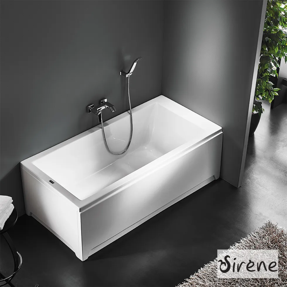 [402-CUB16070] Μπανιέρα Ακρυλική CUBIC 160x70, Sirene White