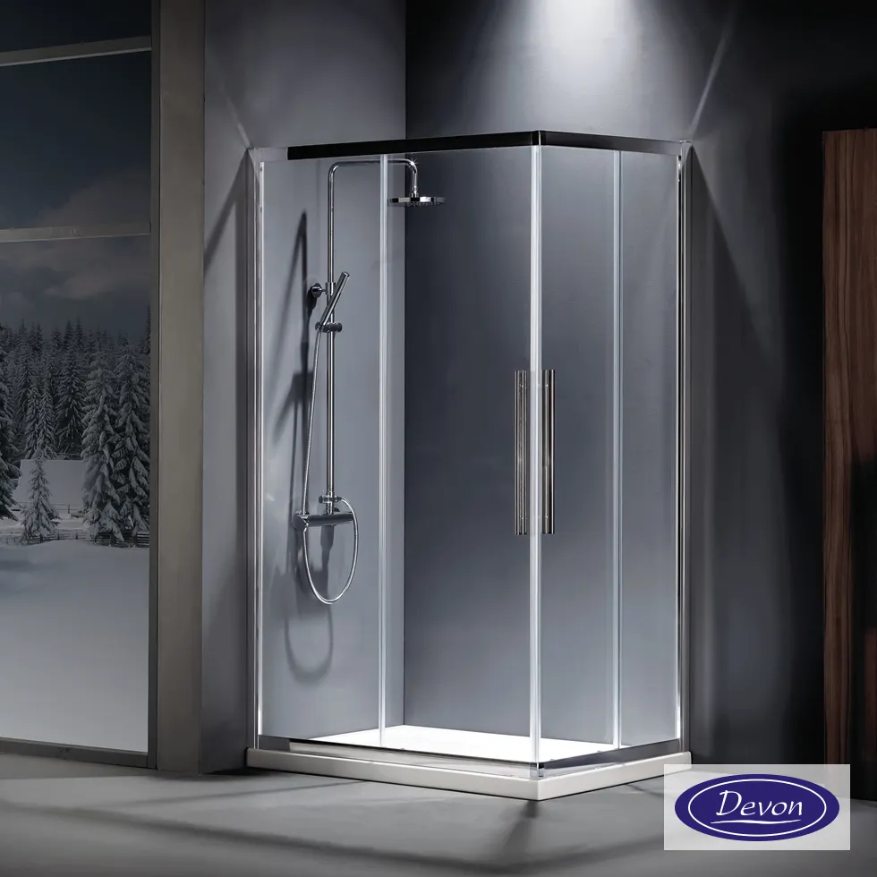 [455-CF7090C-100] C.ENTRY DEVON FLOW 70x90  (67-69 x 87-89 εκ.) CLEAN-GLASS