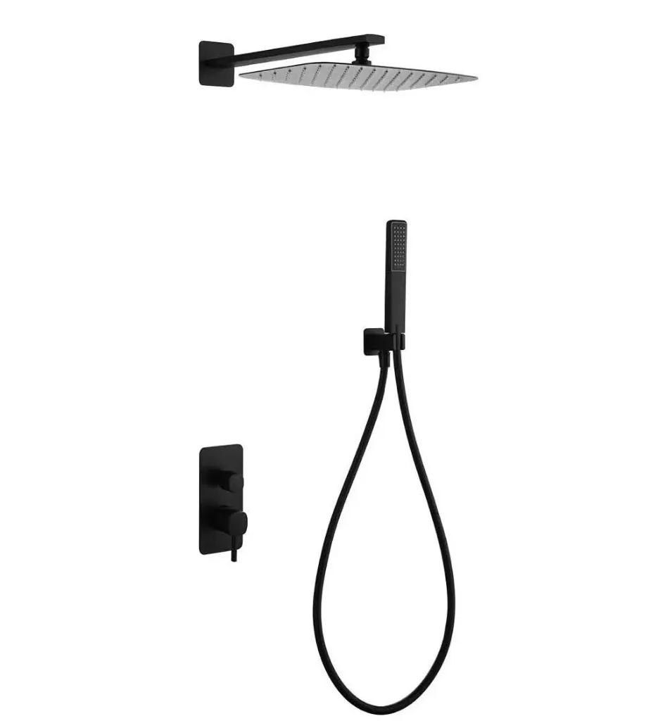 [GPT064/NG] Σετ Εντοιχισμού Λουτρού Toscana Μαύρο Ματ