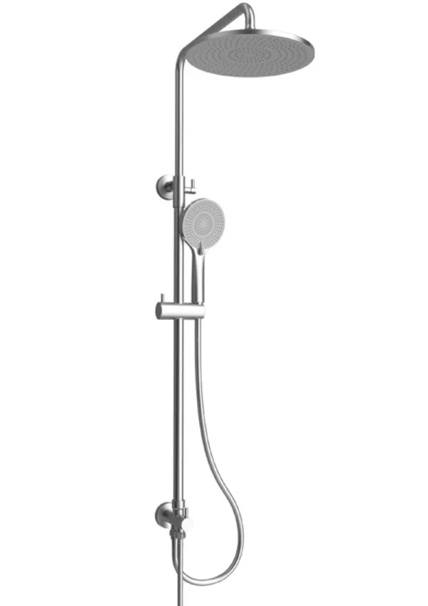 DC Venis Στήλη Ντους με Κεφαλή φ25 Brushed Nickel