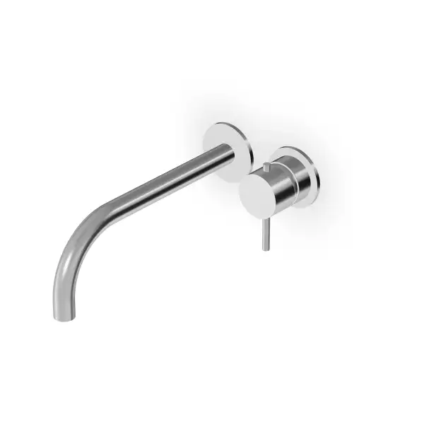 Μπαταρία Νιπτήρα Εντοιχιζόμενη Helm Zucchetti Brushed Stainless Steel με Ρουξούνι 23 cm