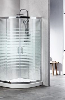 Καμπίνα NEW LINE Ημικυκλική Σεριγραφία - NL 8080 RS 80Χ80cm
