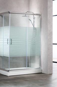 Καμπίνα NEW TEMA Παραλληλόγραμμη Σεριγραφία - NT 7290 S 72Χ90cm