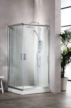 Καμπίνα NEW TEMA Τετράγωνη Διάφανη - NT 7272 72Χ72cm