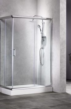 Καμπίνα NEW TEMA Παραλληλόγραμμη Διάφανη - NT 7290 72Χ90cm