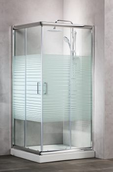 Καμπίνα NEW TEMA Τετράγωνη Σεριγραφία - NT 7272 S 72Χ72cm