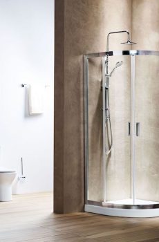 Καμπίνα NEW LINE Ημικυκλική Διάφανη - NL 8080 R 80Χ80cm