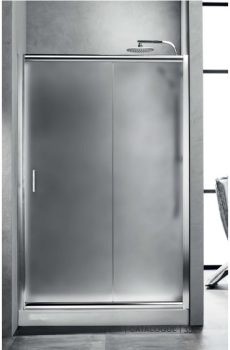 NEW TEMA Συρόμενη Πόρτα Εισόδου Δίφυλλη Frosted - NT 100 F 100Χ180cm