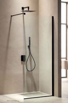 Σταθερό Πάνελ Ντουζιέρας Free Black (WALK-IN) - WA 70195N 70Χ195cm