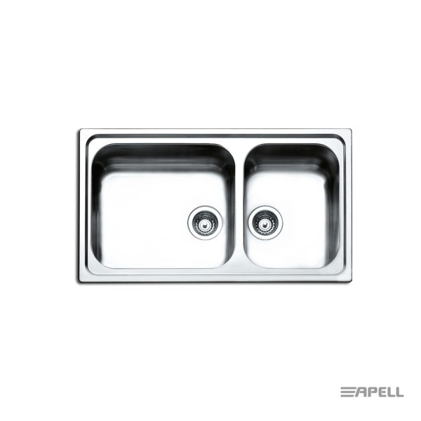 Νεροχύτης Anniversario 86x50 Inox Λείος