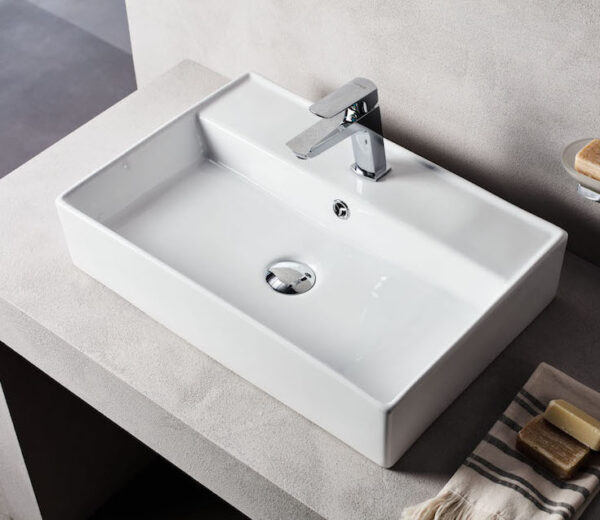 STR50 STRATA 3 NEW ΝΙΠΤΗΡΑΣ ΕΠΙΚΑΘΗΜΕΝΟΣ 50x35x12cmSTR50 STRATA 3 NEW MOUNTED WASHBASIN 50x35x12cm