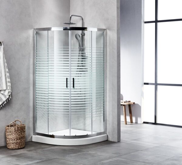 Καμπίνα NEW LINE Ημικυκλική Σεριγραφία - NL 9090 RS 90Χ90cm