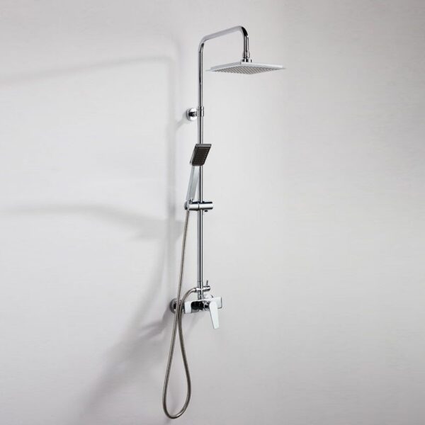53440 ROMA RAIN QUADRO ΜΠΑΤΑΡΙΑ ΕΠΕΚΤΕΙΝΟΜΕΝΗ ΜΕ KEΦ-ΤΗΛ-ΣΠΥΡΑΛ (53240-3)53440 ROMA RAIN QUADRO SHOWER FAUCET WITH COLUMN (53240-3)