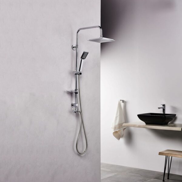 53240 RAIN QUADRO ΣΤΗΛΗ ΝΤΟΥΣ ΜΕ ΤΗΛ & ΣΑΠ/ΘΗΚΗ53240 RAIN QUADRO SHOWER COLUMN