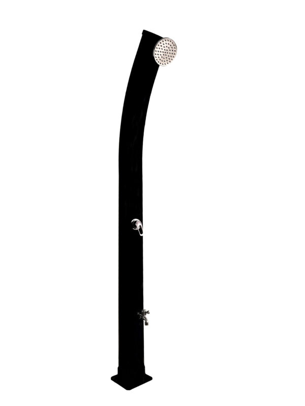 8029S40 BLACK MATT ΗΛΙΑΚΗ ΣΤΗΛΗ ΝΤΟΥΣ ΕΞΩΤΕΡΙΚΟΥ ΧΩΡΟΥ ΜΕ ΕΚΡΟΗ ΠΛΥΣΗΣ ΠΟΔΙΩΝ8029S40 BLACK MATT SOLAR OUTDOOR SHOWER COLUMN WITH FOOT WASH OUTLET