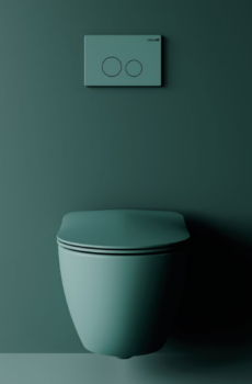 FREE RIMLESS ΚΡΕΜΑΣΤΉ NILE GREEN MATT ( FE 322 NGM) ΧΩΡΙΣ ΚΑΛΥΜΜΑFREE RIMLESS WALL HUNG PAN NILE GREEN MATT ( FE 322 NGM) NO COVER