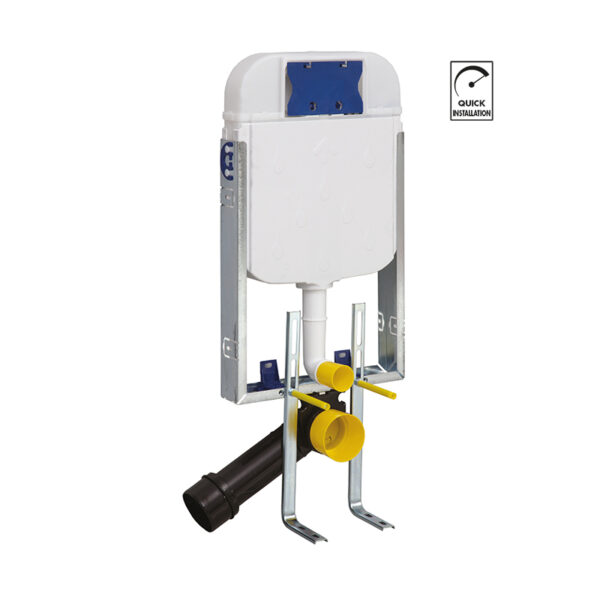 GR5001 ΚΑΖΑΝΑΚΙ ΕΝΤΟΙΧΙΣΜΕΝΟ CREAVIT 3/6 L ΜΕ ΜΕΤΑΛΛΙΚΑ ΠΟΔΙΑGR5001 CONCEALED CISTERN 3/6L WITH METAL SUPPORTS