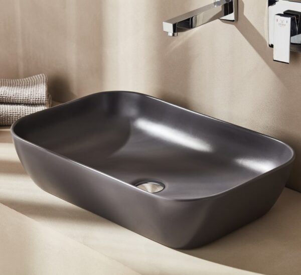 LOF060 AM LOF ΝΙΠΤΗΡΑΣ ANTHRACITE ΜΑΤT ΕΛΕΥΘ. ΤΟΠΟΘΕΤΗΣΗΣ 60x40cmLOF060 AM LOF ANTHRACITE ΜΑΤT MOUNTED WASHBASIN 60x40cm