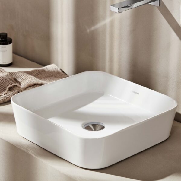 LP040 LOOP ΝΙΠΤΗΡΑΣ 40x40cm ΕΛΕΥΘ. ΤΟΠΟΘΕΤΗΣΗΣ LP040 LOOP MOUNTED WASHBASIN 40x40cm
