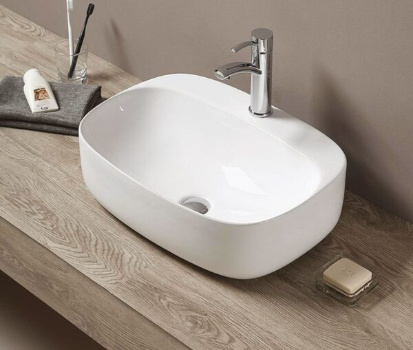 NOV058  NOVEL ΝΙΠΤΗΡΑΣ ΕΠΙΚΑΘΗΜΕΝΟΣ 58.5x42x15cmNOV058 NOVEL MOUNTED WASHBASIN 58.5x42x15cm