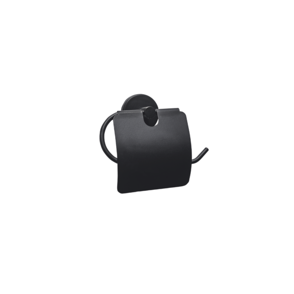 DR27015Ν PLANET ΧΑΡΤΟΘΗΚΗ ΜΕ ΚΑΛΥΜΜΑ BLACK MATTDR27015Ν PLANET TOILET ROLL HOLDER WITH COVER BLACK MATT