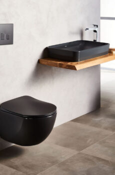 FREE ΛΕΚΑΝΗ ΚΡΕΜΑΣΤΗ BLACK MATT (FE320-11SM00E-0000)FREE WALL HUNG PAN BLACK MATT (FE320-11SM00E-0000)