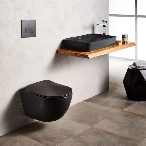 FREE ΛΕΚΑΝΗ ΚΡΕΜΑΣΤΗ BLACK MATT (FE320-11SM00E-0000)FREE WALL HUNG PAN BLACK MATT (FE320-11SM00E-0000)