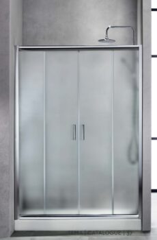 NEW TEMA Συρόμενη Πόρτα Εισόδου Τετράφυλλη Frosted - NT 140 F 140Χ180cm