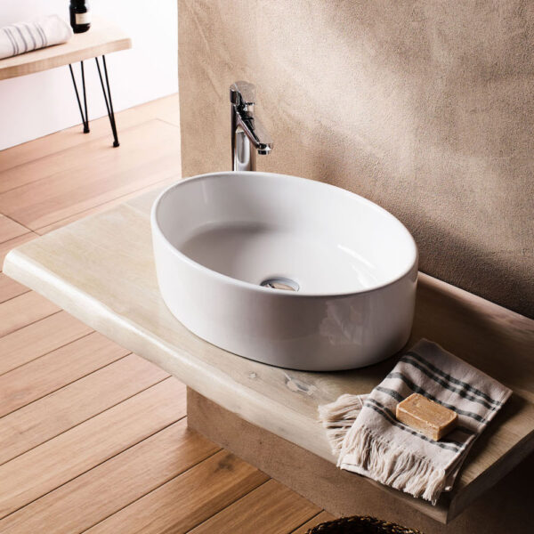 TEMP050 TEMPO ΝΙΠΤΗΡΑΣ ΕΠΙΚΑΘΗΜΕΝΟΣ 50x36.5x14x5cmTEMP050 TEMPO MOUNTED WASHBASIN 50x36.5x14x5cm