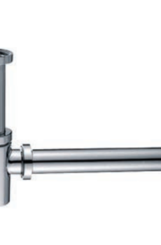 SCL 002 ΣΙΦΩΝΙ ΝΙΠΤΗΡΑ ΣΤΡΟΓΓΥΛΟ ΧΡΩΜΕ (L002)SCL 002 BOTTLE TRAP CHROME (L002)