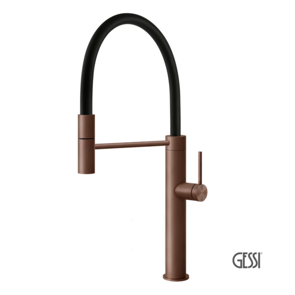 Μπαταρία Νεροχύτη Κουζίνας Kitchen Gessi Copper Brushed PVD