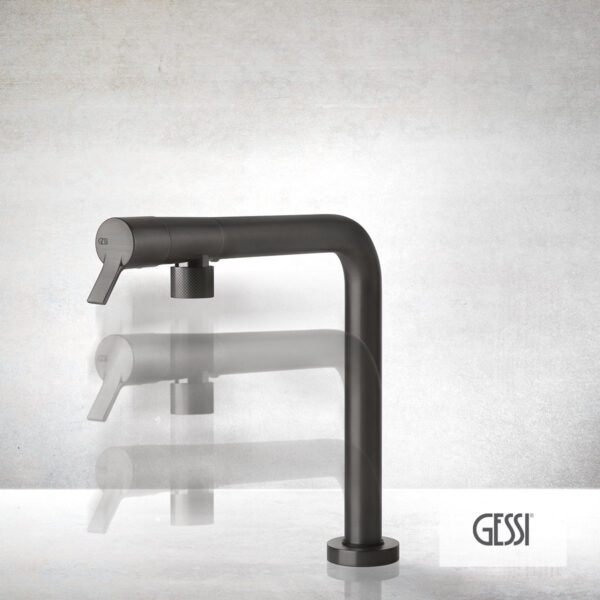 Μπαταρία Νεροχύτη Κουζίνας SU & GIU Gessi Black metal Brushed PVD