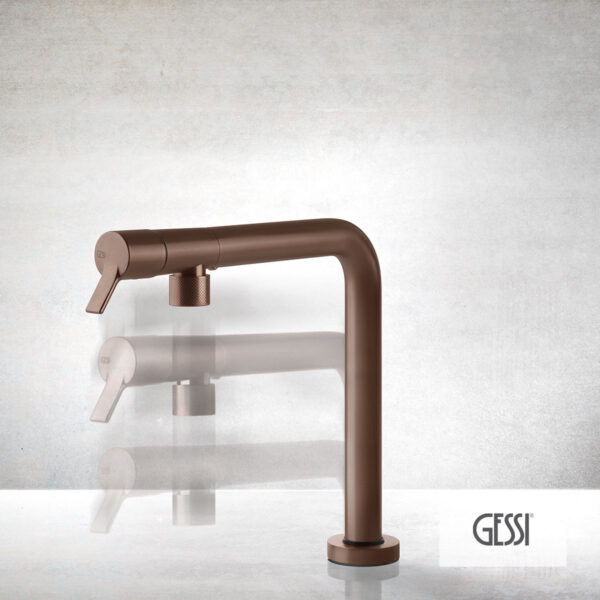 Μπαταρία Νεροχύτη Κουζίνας SU & GIU Gessi Copper Brushed PVD