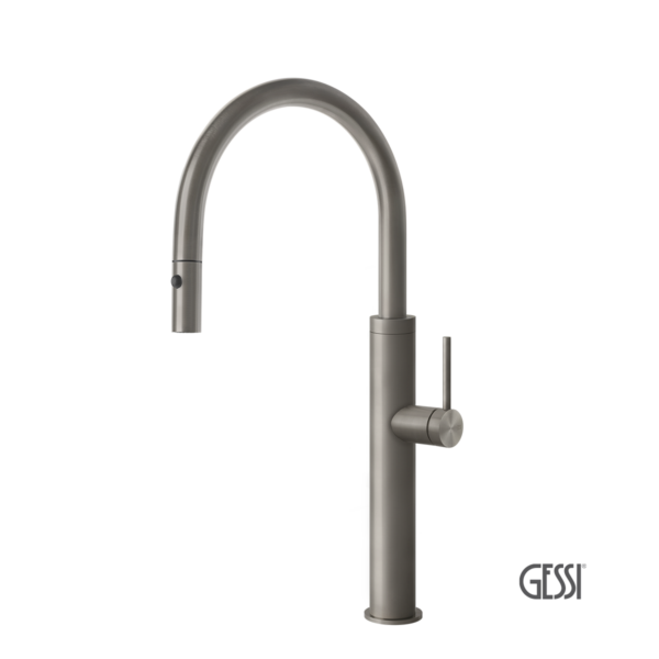 Μπαταρία Νεροχύτη Κουζίνας Gessi Inox316 steel Brushed