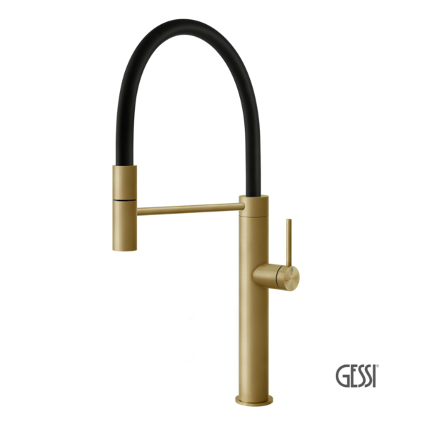 Μπαταρία Νεροχύτη Κουζίνας Kitchen Gessi Inox316 Brass Brushed PVD