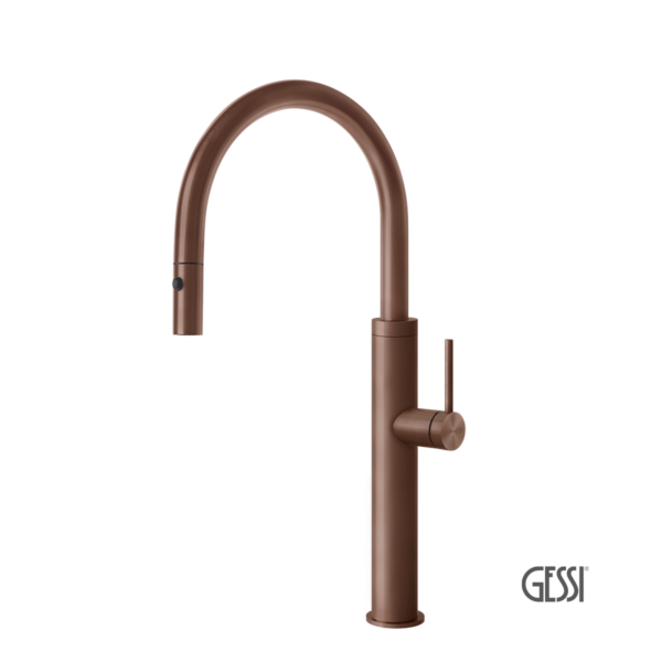Μπαταρία Νεροχύτη Κουζίνας Gessi Inox316 Copper Brushed PVD
